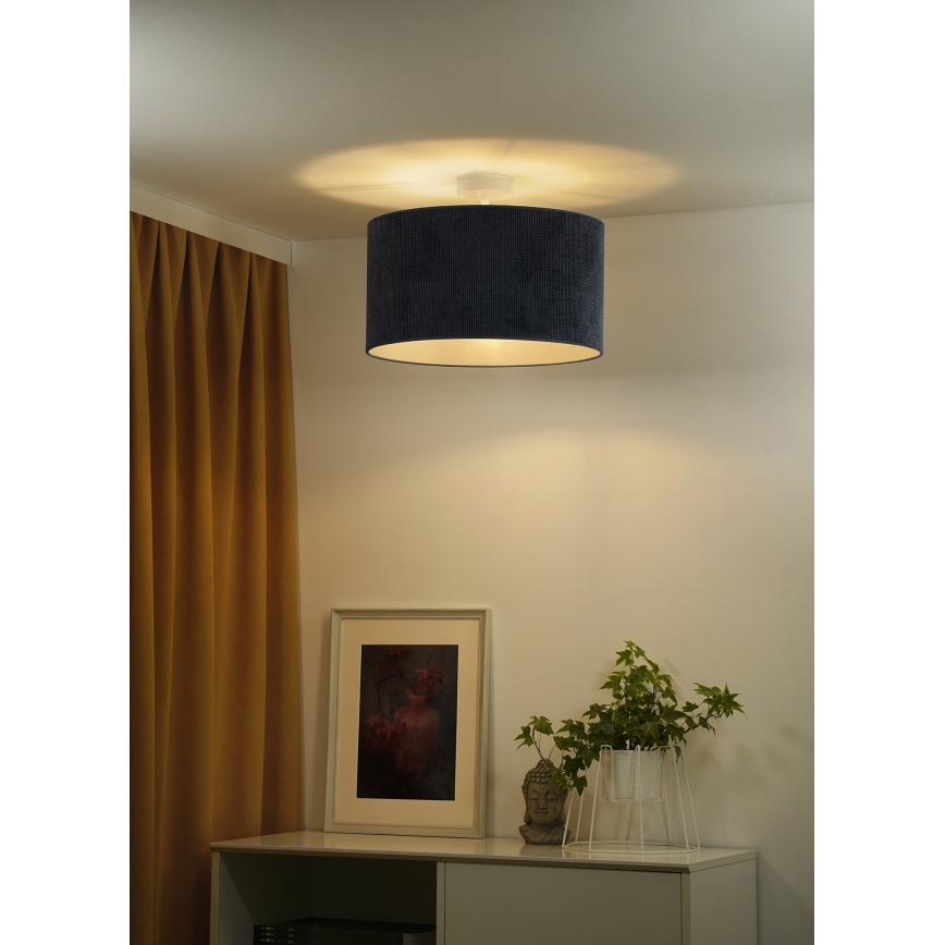 Duolla - Plafonnier CORDUROY 1xE27/15W/230V d. 40 cm bleu foncé