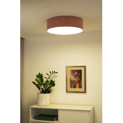 Duolla - Plafonnier CORTINA LED/26W/230V d. 30 cm 4000K rose