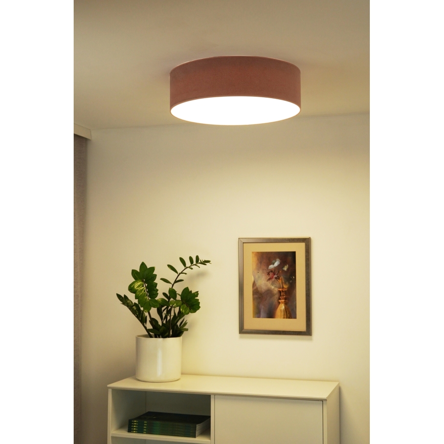 Duolla - Plafonnier CORTINA LED/26W/230V d. 30 cm 4000K rose