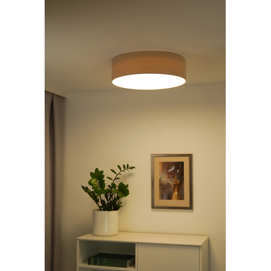 Duolla - Plafonnier CORTINA LED/26W/230V d. 45 cm 4000K beige