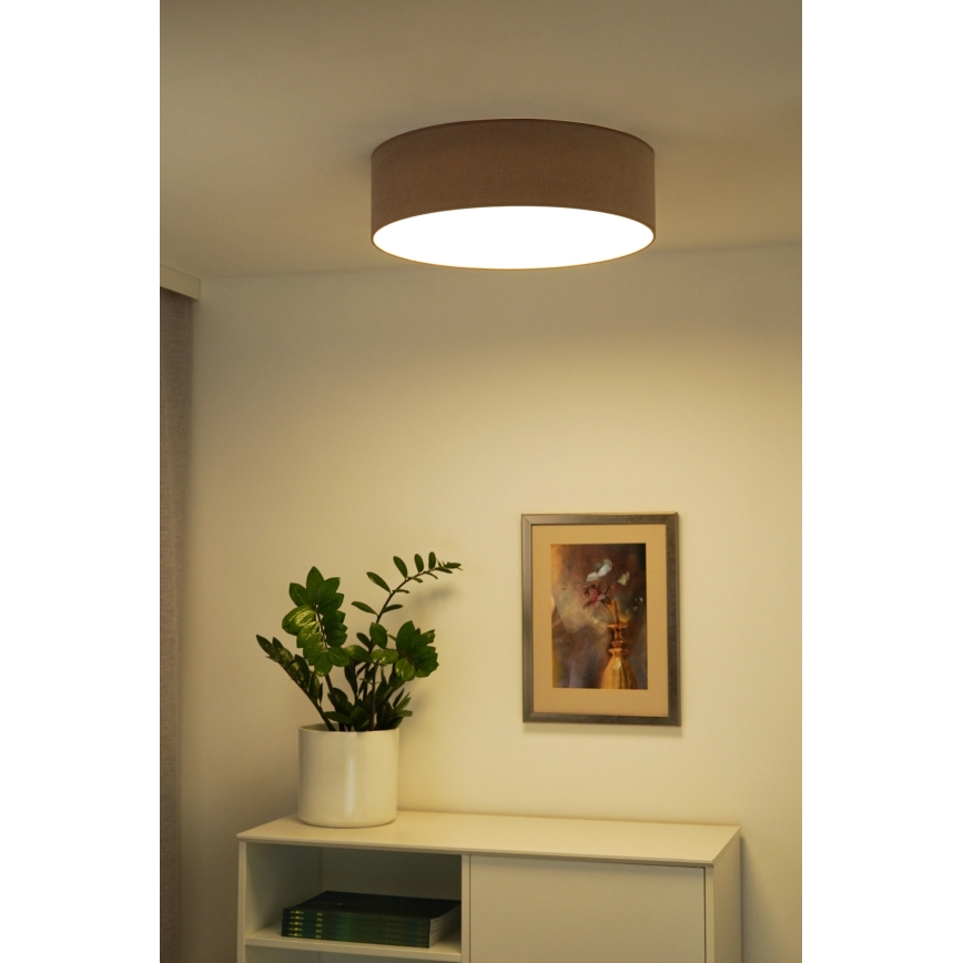 Duolla - Plafonnier CORTINA LED/26W/230V d. 45 cm 4000K marron