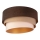 Duolla - Plafonnier DEVON 1xE27/40W/230V d. 45 cm marron/beige