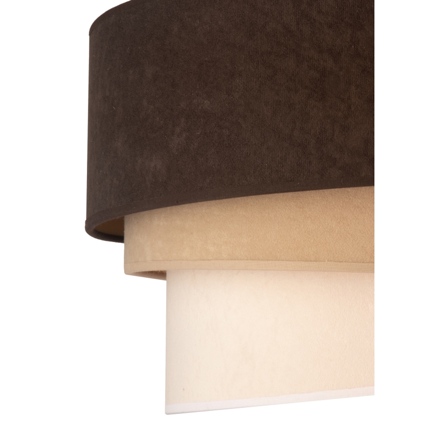 Duolla - Plafonnier DEVON 1xE27/40W/230V d. 45 cm marron/beige