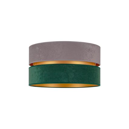 Duolla - Plafonnier DUO 1xE27/15W/230V d. 40 cm gris/vert/doré