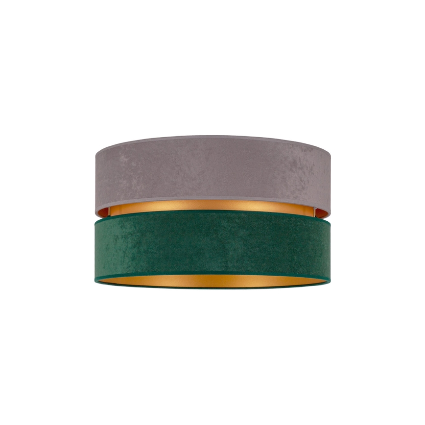 Duolla - Plafonnier DUO 1xE27/15W/230V d. 40 cm gris/vert/doré