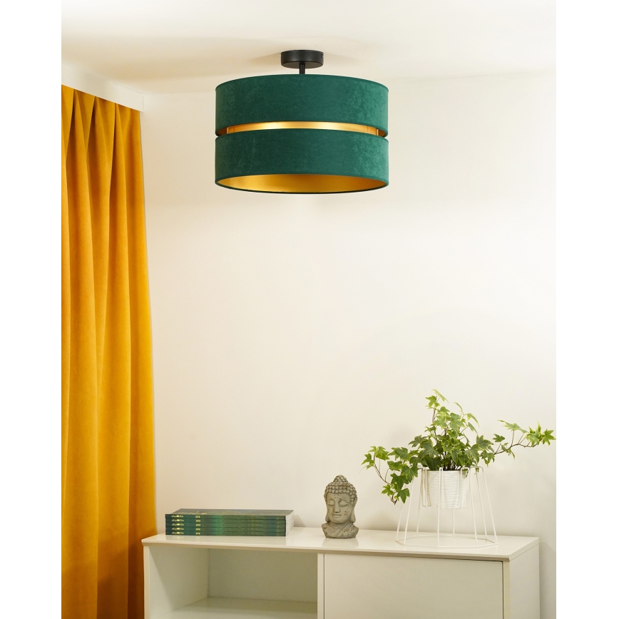 Duolla - Plafonnier DUO 1xE27/15W/230V d. 40 cm vert/doré