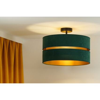 Duolla - Plafonnier DUO 1xE27/15W/230V d. 40 cm vert/doré