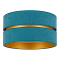 Duolla - Plafonnier DUO 1xE27/40W/230V d. 40 cm turquoise/doré