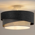 Duolla - Plafonnier KOBO 1xE27/15W/230V d. 45 cm gris/blanc