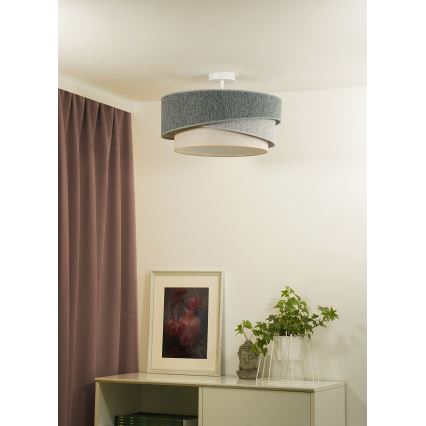 Duolla - Plafonnier KOBO ECO RECYCLING 1xE27/15W/230V d. 45 cm vert/gris/crème