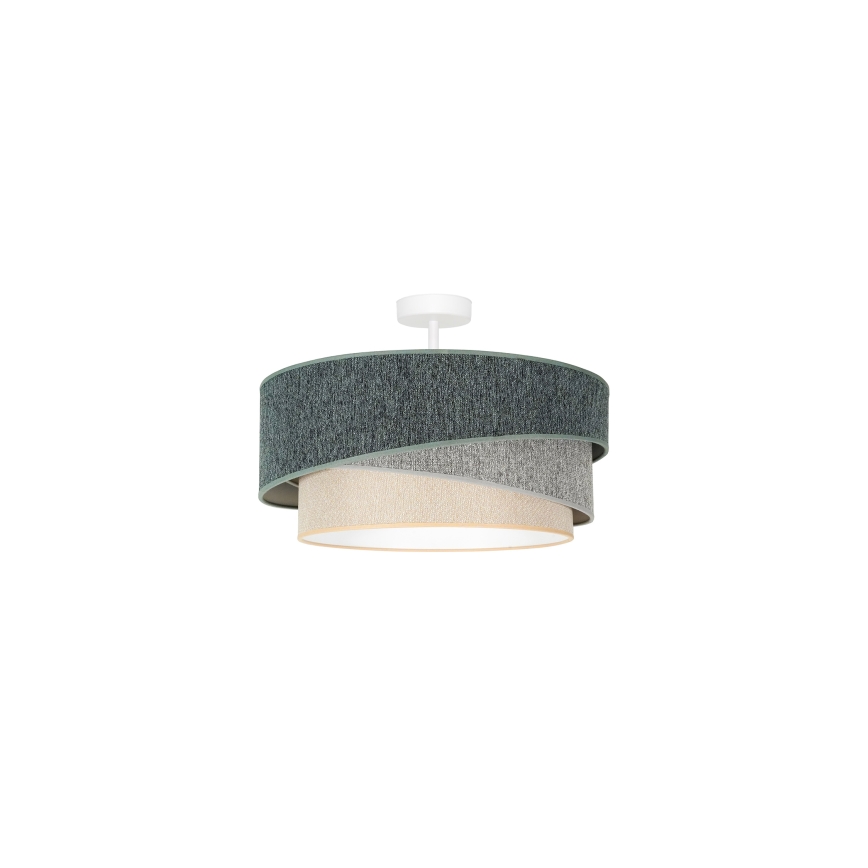 Duolla - Plafonnier KOBO ECO RECYCLING 1xE27/15W/230V d. 45 cm vert/gris/crème