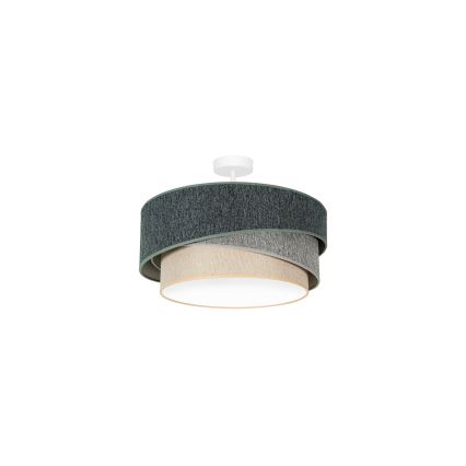 Duolla - Plafonnier KOBO ECO RECYCLING 1xE27/15W/230V d. 45 cm vert/gris/crème