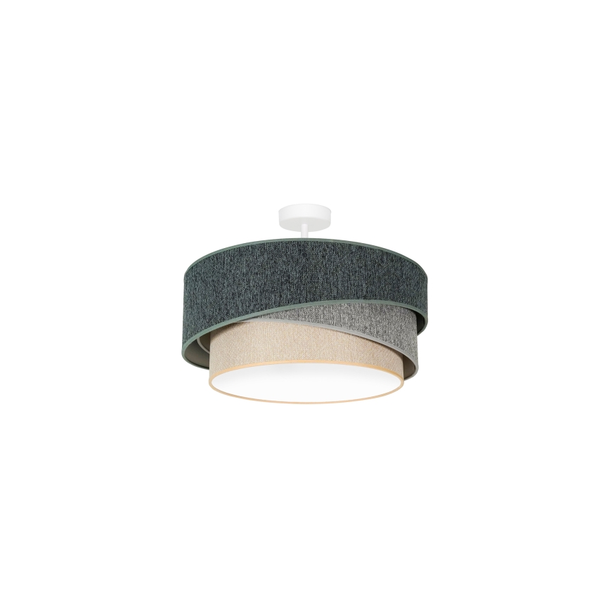 Duolla - Plafonnier KOBO ECO RECYCLING 1xE27/15W/230V d. 45 cm vert/gris/crème