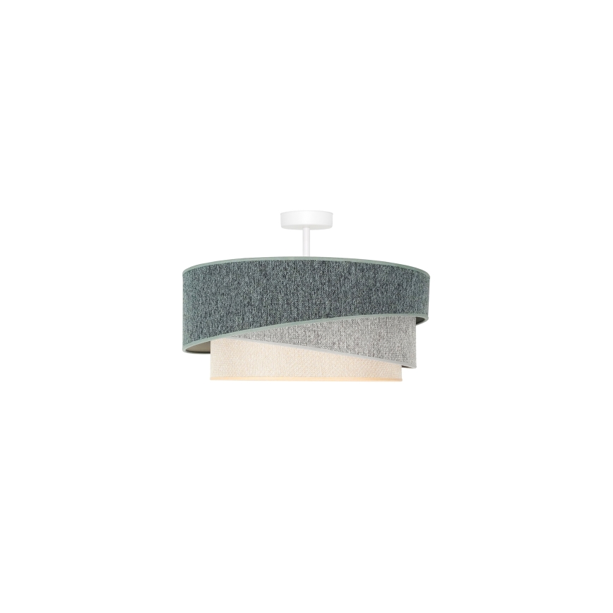 Duolla - Plafonnier KOBO ECO RECYCLING 1xE27/15W/230V d. 45 cm vert/gris/crème