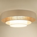 Duolla - Plafonnier LUNETA LED/26W/230V d. 60 cm 4000K crème/marron