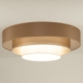 Duolla - Plafonnier LUNETA LED/26W/230V d. 60 cm 4000K marron/doré/blanc
