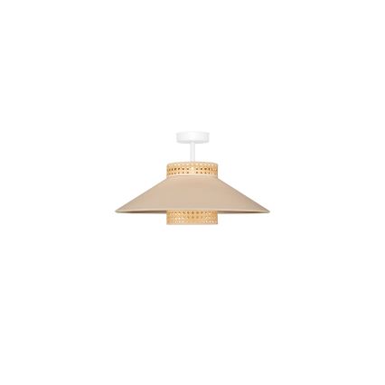 Duolla - Plafonnier RIO RATTAN 1xE27/15W/230V d. 45 cm beige/rotin