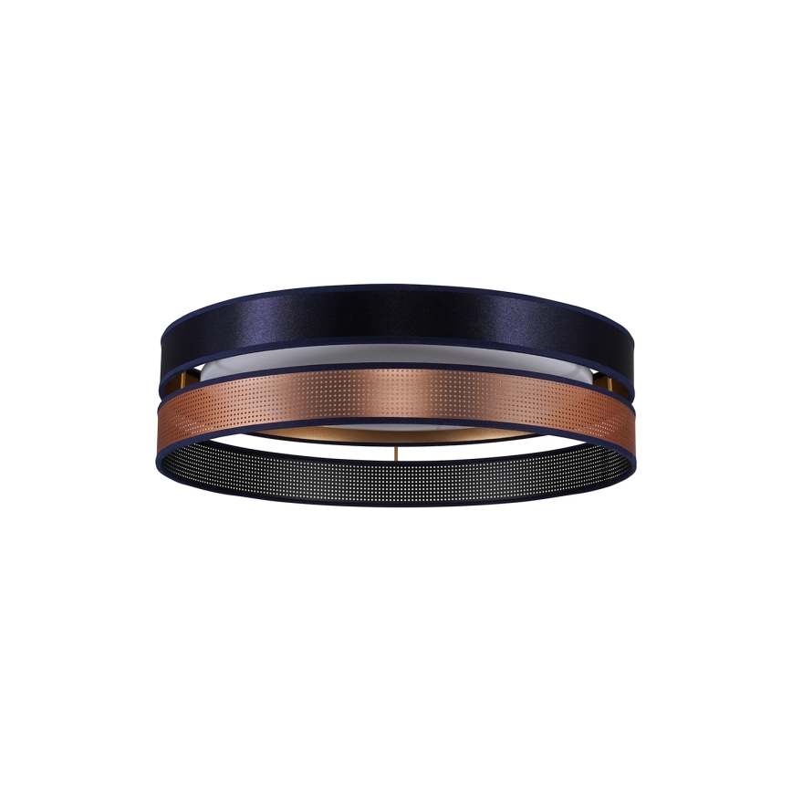 Duolla - Plafonnier ROLLER DUO SHINY LED/24W/230V d. 45 cm bleu/cuivre