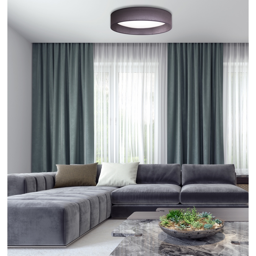 Duolla - Plafonnier ROLLER LED/24W/230V d. 45 cm anthracite