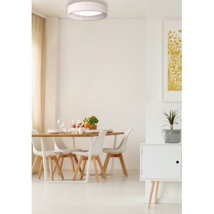 Duolla - Plafonnier ROLLER LED/24W/230V d. 45 cm beige