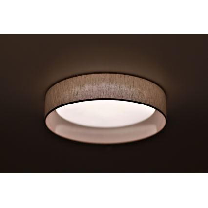 Duolla - Plafonnier ROLLER LED/24W/230V d. 45 cm beige