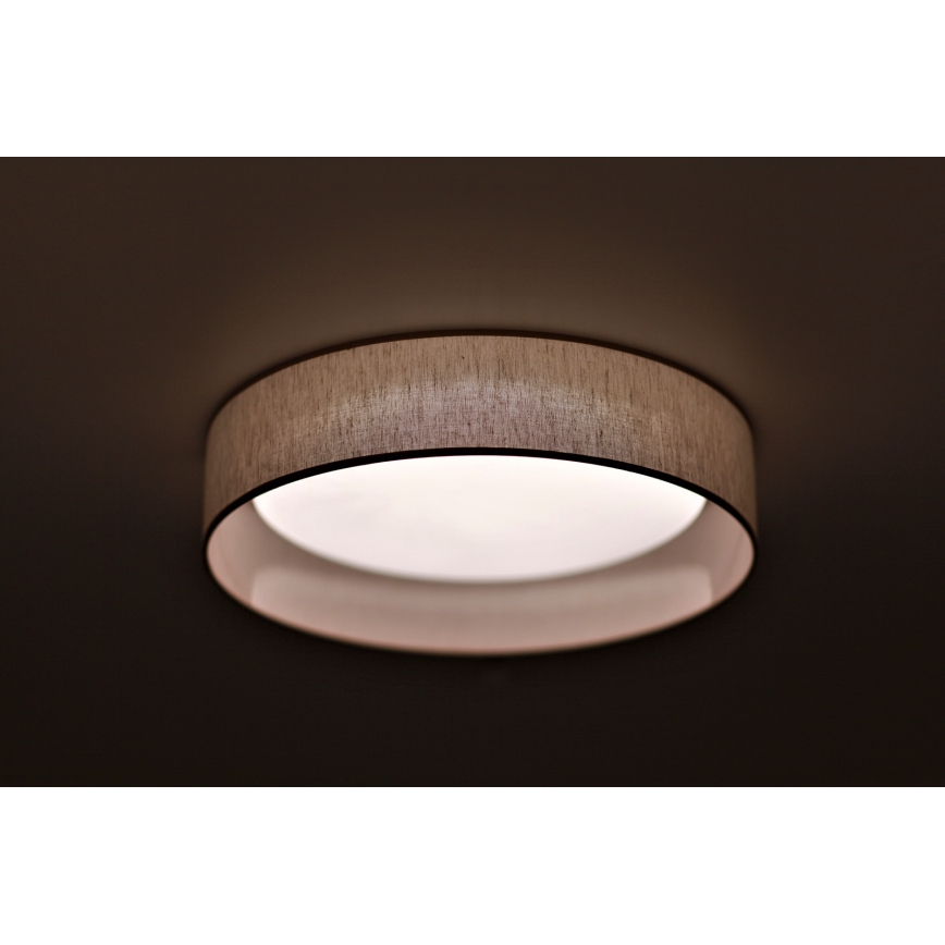 Duolla - Plafonnier ROLLER LED/24W/230V d. 45 cm beige