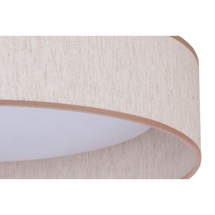 Duolla - Plafonnier ROLLER LED/24W/230V d. 45 cm beige