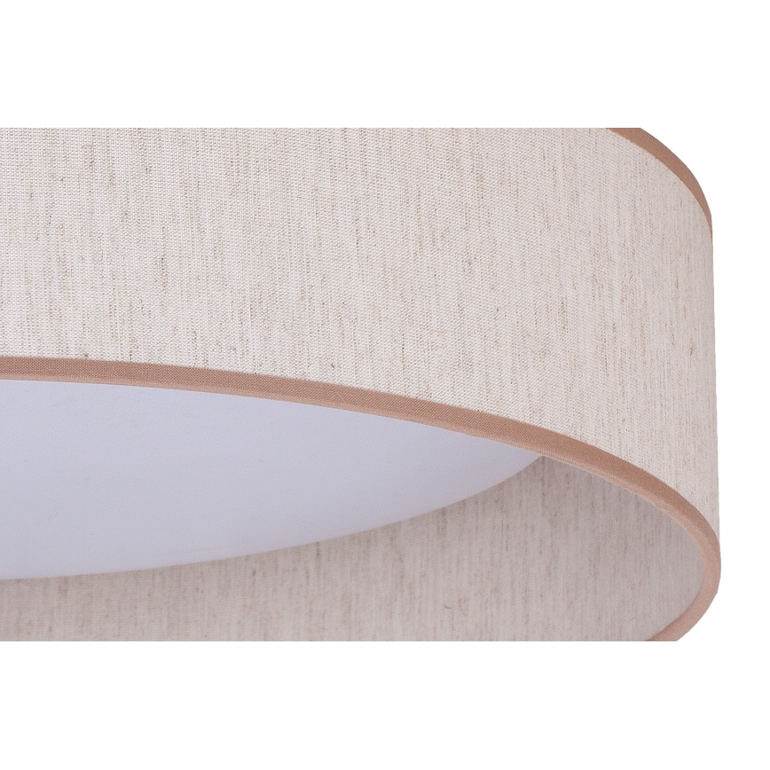 Duolla - Plafonnier ROLLER LED/24W/230V d. 45 cm beige