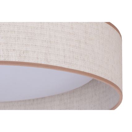Duolla - Plafonnier ROLLER LED/24W/230V d. 45 cm beige