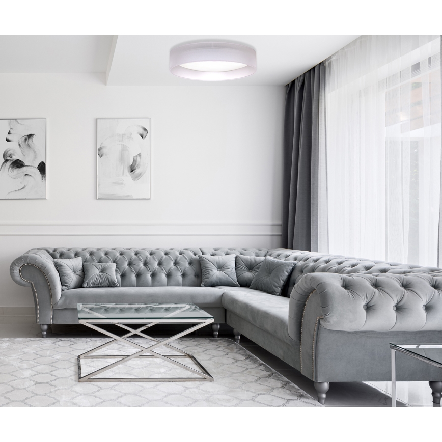 Duolla - Plafonnier ROLLER LED/24W/230V d. 45 cm gris clair