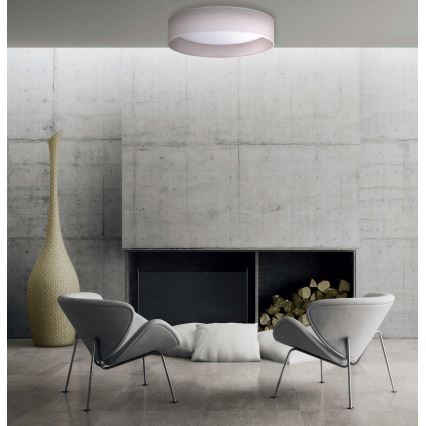 Duolla - Plafonnier ROLLER LED/24W/230V d. 45 cm gris clair