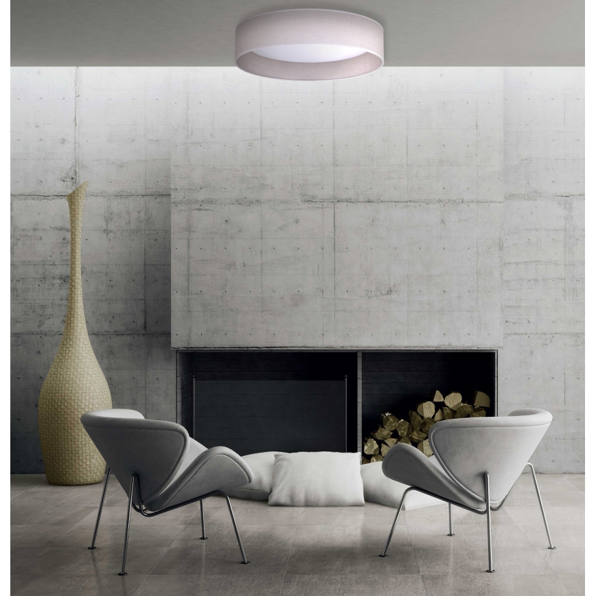 Duolla - Plafonnier ROLLER LED/24W/230V d. 45 cm gris clair
