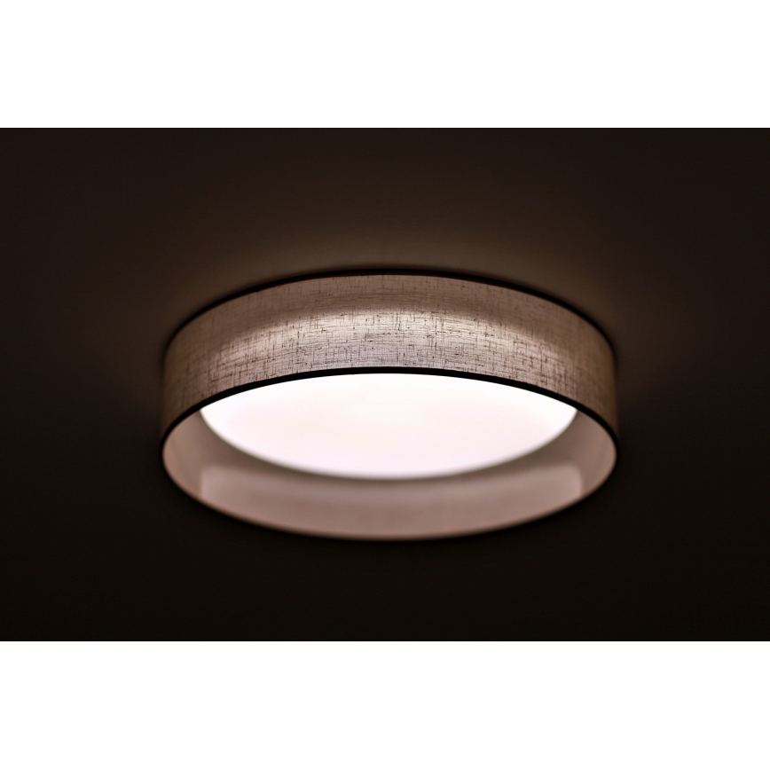 Duolla - Plafonnier ROLLER LED/24W/230V d. 45 cm gris clair