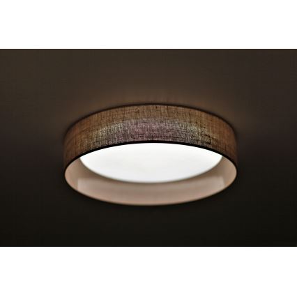 Duolla - Plafonnier ROLLER LED/24W/230V d. 45 cm marron clair