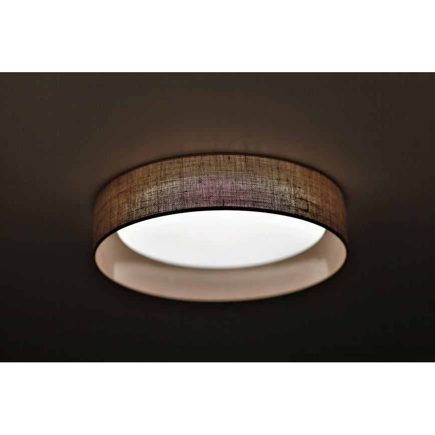 Duolla - Plafonnier ROLLER LED/24W/230V d. 45 cm marron clair