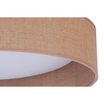 Duolla - Plafonnier ROLLER LED/24W/230V d. 45 cm marron clair