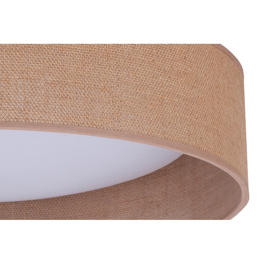 Duolla - Plafonnier ROLLER LED/24W/230V d. 45 cm marron clair