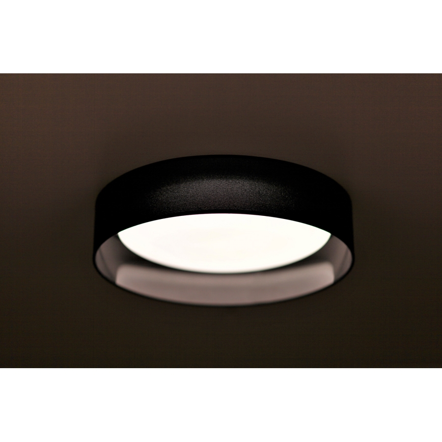 Duolla - Plafonnier ROLLER LED/24W/230V d. 45 cm noir