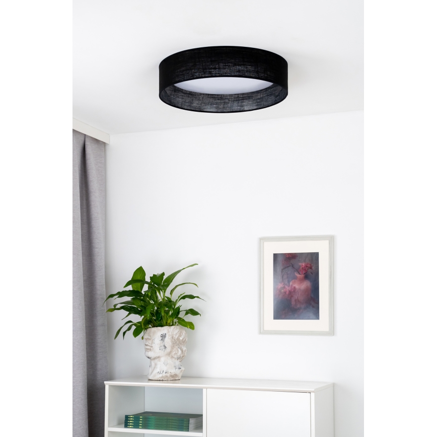 Duolla - Plafonnier ROLLER LED/24W/230V d. 45 cm noir