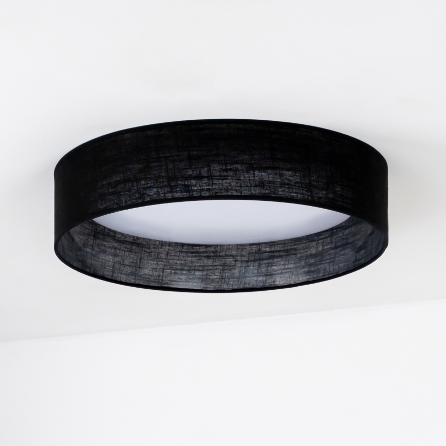 Duolla - Plafonnier ROLLER LED/24W/230V d. 45 cm noir