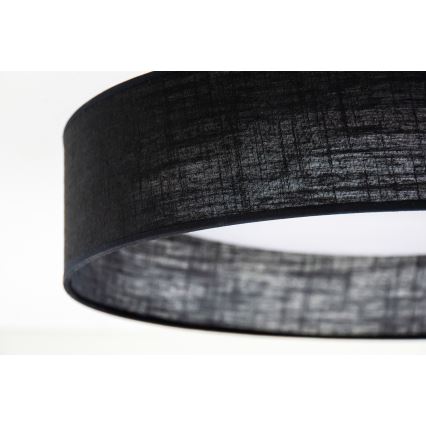 Duolla - Plafonnier ROLLER LED/24W/230V d. 45 cm noir
