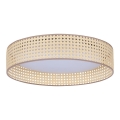 Duolla - Plafonnier ROLLER LED/24W/230V d. 45 cm rotin