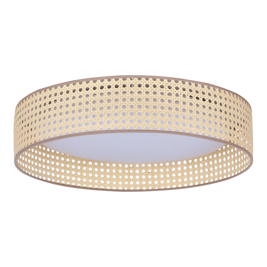 Duolla - Plafonnier ROLLER LED/24W/230V d. 45 cm rotin
