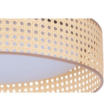Duolla - Plafonnier ROLLER LED/24W/230V d. 45 cm rotin