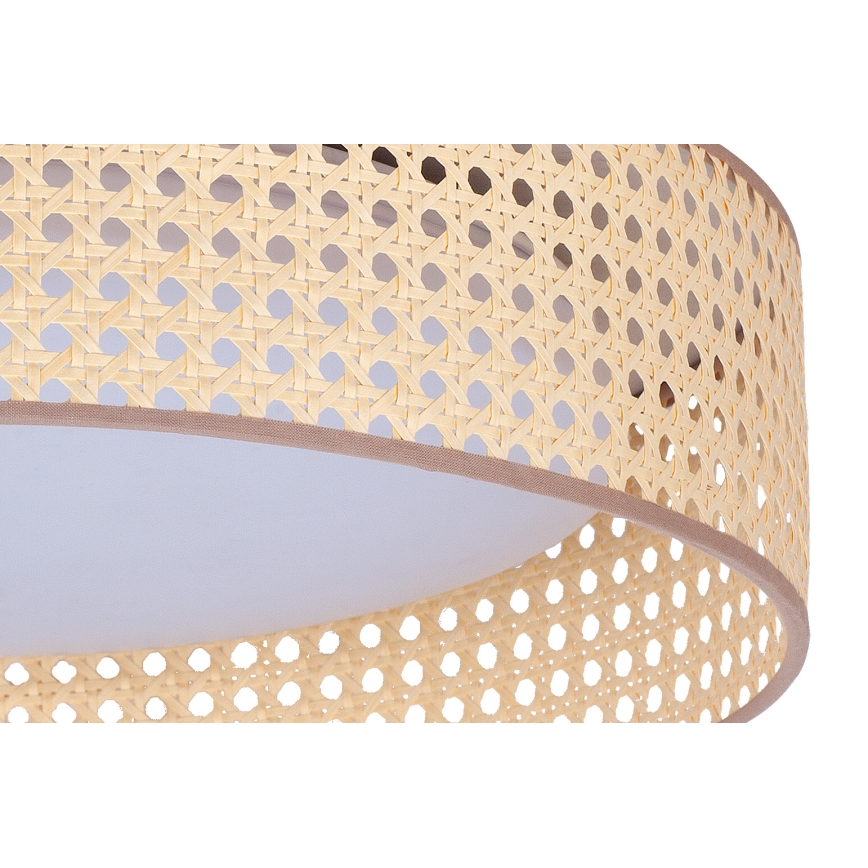 Duolla - Plafonnier ROLLER LED/24W/230V d. 45 cm rotin