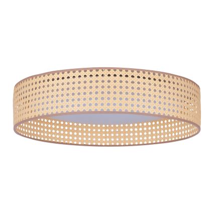 Duolla - Plafonnier ROLLER LED/24W/230V d. 45 cm rotin