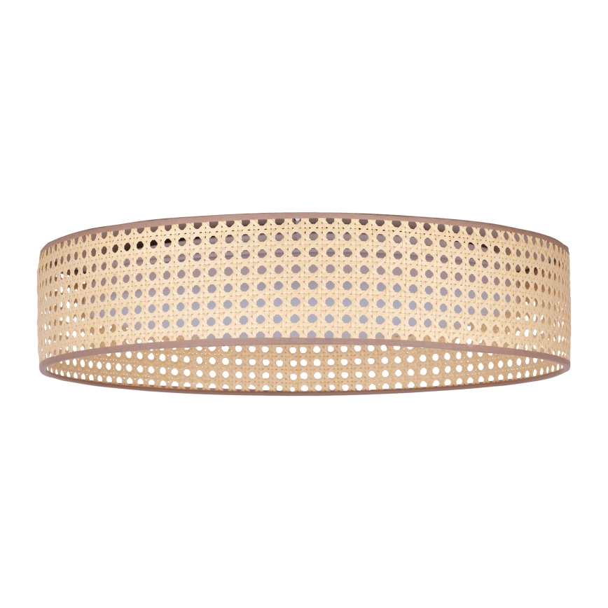 Duolla - Plafonnier ROLLER LED/24W/230V d. 45 cm rotin