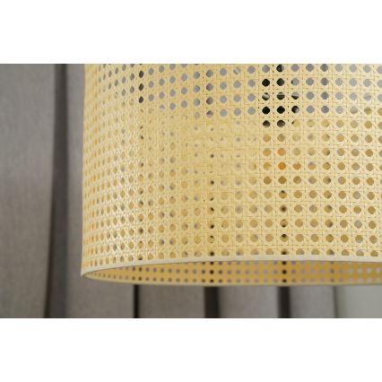 Duolla - Plafonnier ROLLER RATTAN 1xE27/15W/230V d. 45 cm beige