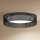 Duolla - Plafonnier ROLLER RATTAN LED/24W/230V d. 45 cm noir
