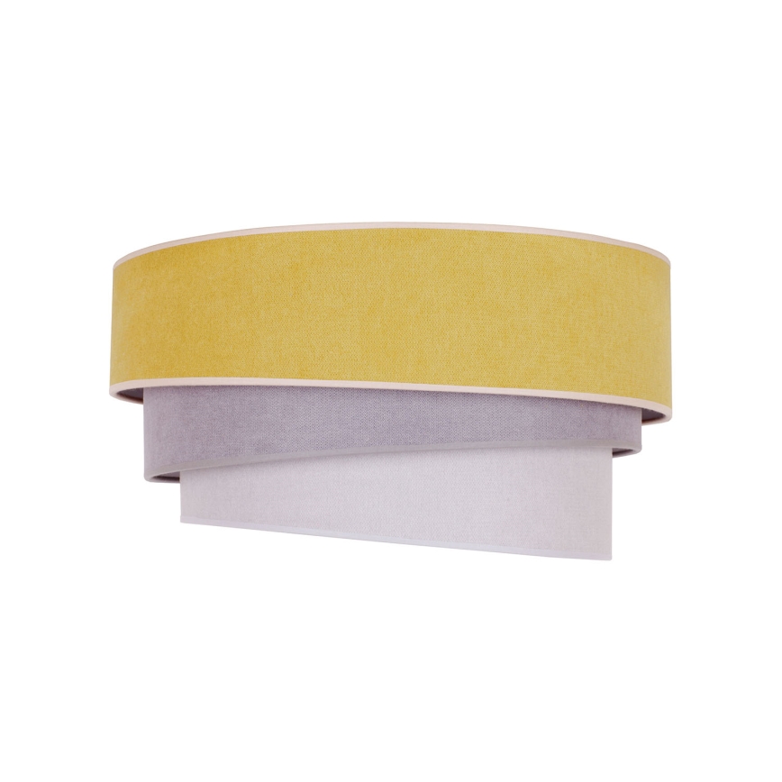 Duolla - Plafonnier TRIO 1xE27/15W/230V diam. 45 cm jaune/gris/blanc